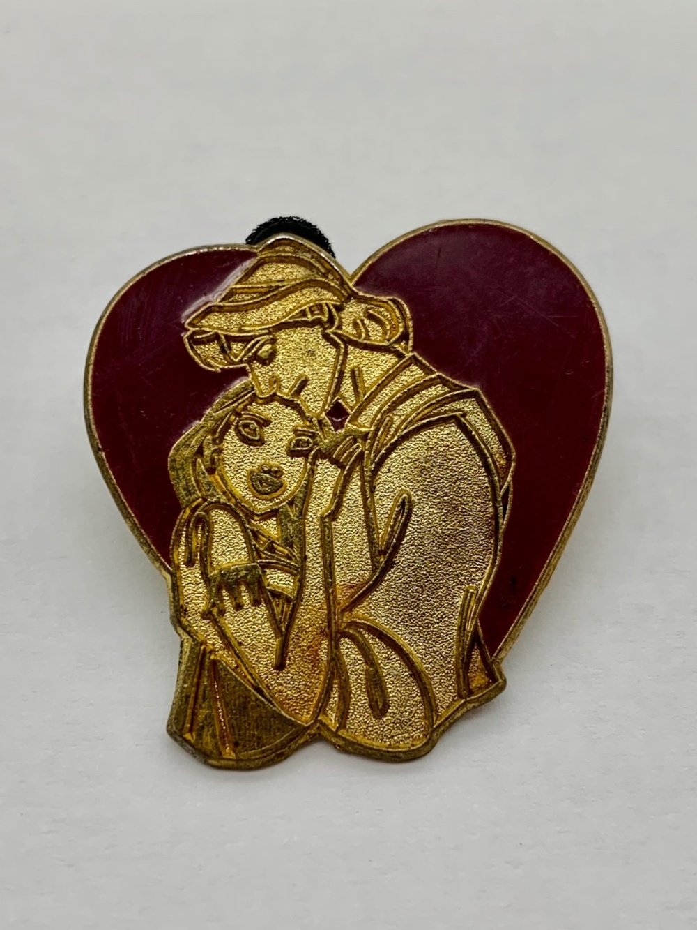 Vintage Disney 2002 Lanyard Pin Trading Series Pocahontas John Heart Lapel Pin